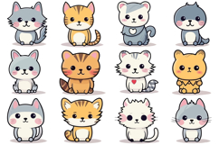 135 Kawaii Pets Illustration Collection Clipart SVG PNG Product Image 6