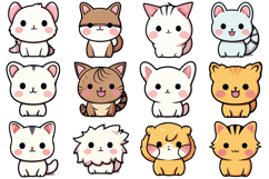 135 Kawaii Pets Illustration Collection Clipart SVG PNG Product Image 7