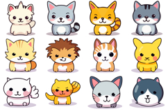 135 Kawaii Pets Illustration Collection Clipart SVG PNG Product Image 9