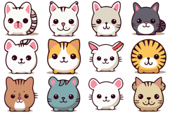 135 Kawaii Pets Illustration Collection Clipart SVG PNG Product Image 3