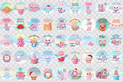 Cute Christmas ornament bundle| Kawaii Pink Xmas Product Image 2