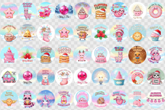 Cute Christmas ornament bundle| Kawaii Pink Xmas Product Image 3