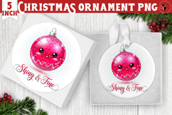 Cute Christmas ornament | Kawaii Pink Xmas Product Image 1