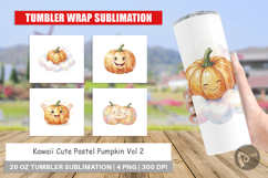 Kawaii Pastel Pumpkin Tumbler Product Image 1