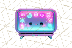 Cyberpunk Animals PNG Clipart, Kawaii Futuristic Animals Product Image 5