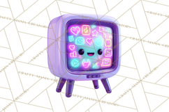 Cyberpunk Animals PNG Clipart, Kawaii Futuristic Animals Product Image 2