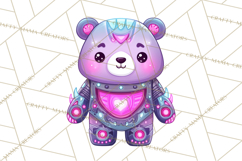 Cyberpunk Animals PNG Clipart, Kawaii Futuristic Animals Product Image 2