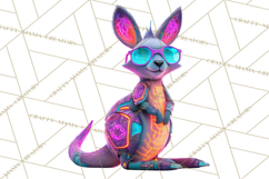Cyberpunk Animals PNG Clipart, Kawaii Futuristic Animals Product Image 5