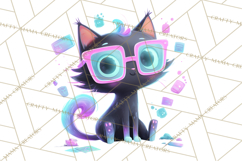 Cyberpunk Animals PNG Clipart, Kawaii Futuristic Animals Product Image 2