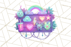 Cyberpunk Animals PNG Clipart, Kawaii Futuristic Animals Product Image 2