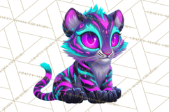 Cyberpunk Animals PNG Clipart, Kawaii Futuristic Animals Product Image 5