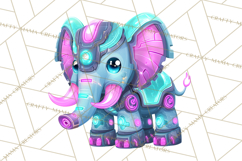 Cyberpunk Animals PNG Clipart, Kawaii Futuristic Animals Product Image 3