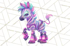 Cyberpunk Animals PNG Clipart, Kawaii Futuristic Animals Product Image 5