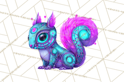 Cyberpunk Animals PNG Clipart, Kawaii Futuristic Animals Product Image 2