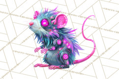 Cyberpunk Animals PNG Clipart, Kawaii Futuristic Animals Product Image 3