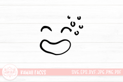 Cute Cartoon Face Sticker SVG Product Image 1