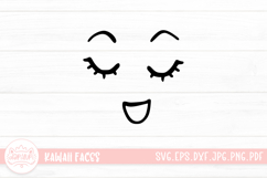Cute Cartoon Faces Sticker SVG Product Image 1