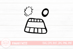 Kawaii Face Cute Emoji SVG Clipart Product Image 1