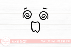 Kawaii Face Cute Emoji SVG Clipart Product Image 1
