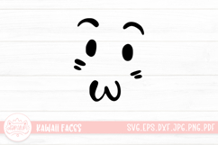 Kawaii Face Cute Emoji SVG Clipart Product Image 1