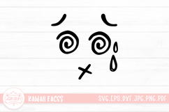 Kawaii Face Cute Emoji SVG Clipart Product Image 1