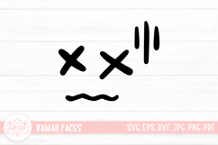 Kawaii Face Cute Emoji SVG Clipart Product Image 1