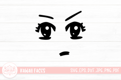 Cute Cartoon Face Sticker SVG Product Image 1