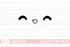 Kawaii Face Cute Emoji SVG Clipart Product Image 1