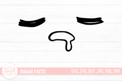 Kawaii Face Cute Emoji SVG Clipart Product Image 1