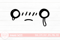 Kawaii Face Cute Emoji SVG Clipart Product Image 1
