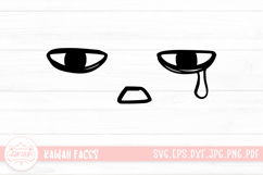 Kawaii Face Cute Emoji SVG Clipart Product Image 1