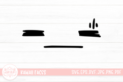 Kawaii Face Cute Emoji SVG Clipart Product Image 1