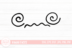 Kawaii Face Cute Emoji SVG Clipart Product Image 1