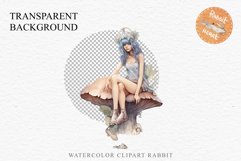 Kawaii Fairy Girl Clipart Watercolor Cute Pixie Mushroom PNG stickers  Transparent Print junk journal collage scrapbooking designs sublimation printable files watercolor Kawaii Fairy Girl Clipart Anime Cute Pixie illustration paper craft, fantasy creature
