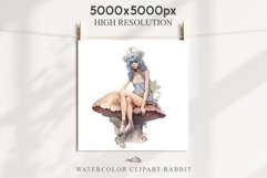 Kawaii Fairy Girl Clipart Watercolor Cute Pixie Mushroom PNG stickers  Transparent Print junk journal collage scrapbooking designs sublimation printable files watercolor Kawaii Fairy Girl Clipart Anime Cute Pixie illustration paper craft, fantasy creature