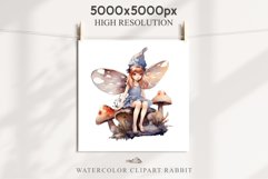 Kawaii Fairy Girl Clipart Watercolor Cute Pixie Mushroom PNG stickers  Transparent Print junk journal collage scrapbooking designs sublimation printable files watercolor Kawaii Fairy Girl Clipart Anime Cute Pixie illustration paper craft, fantasy creature