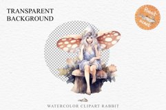 Kawaii Fairy Girl Clipart Watercolor Cute Pixie Mushroom PNG stickers  Transparent Print junk journal collage scrapbooking designs sublimation printable files watercolor Kawaii Fairy Girl Clipart Anime Cute Pixie illustration paper craft, fantasy creature