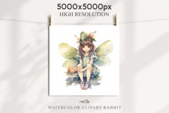Kawaii Fairy Girl Clipart Watercolor Cute Pixie Mushroom PNG stickers  Transparent Print junk journal collage scrapbooking designs sublimation printable files watercolor Kawaii Fairy Girl Clipart Anime Cute Pixie illustration paper craft, fantasy creature