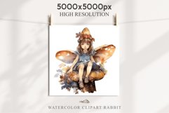 Kawaii Fairy Girl Clipart Watercolor Cute Pixie Mushroom PNG stickers  Transparent Print junk journal collage scrapbooking designs sublimation printable files watercolor Kawaii Fairy Girl Clipart Anime Cute Pixie illustration paper craft, fantasy creature