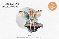 Kawaii Fairy Girl Clipart Watercolor Cute Pixie Mushroom PNG stickers  Transparent Print junk journal collage scrapbooking designs sublimation printable files watercolor Kawaii Fairy Girl Clipart Anime Cute Pixie illustration paper craft, fantasy creature