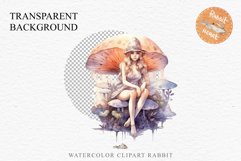 Kawaii Fairy Girl Clipart Watercolor Cute Pixie Mushroom PNG stickers  Transparent Print junk journal collage scrapbooking designs sublimation printable files watercolor Kawaii Fairy Girl Clipart Anime Cute Pixie illustration paper craft, fantasy creature
