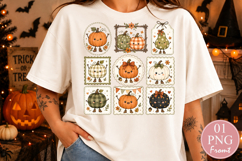 Kawaii Fall Pumpkin Sublimation, Pumpkin Patch PNG Product Image 1