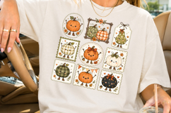 Kawaii Fall Pumpkin Sublimation, Pumpkin Patch PNG Product Image 2