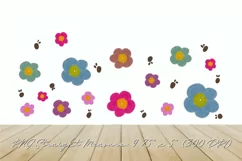 Kawaii Flowers 16oz Libby Glass Can Tumbler Wrap Product Image 2