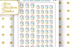 Cute Girl Kawaii Wash Hair Planner Stickers Blonde Product Image 2