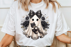 Kawaii Halloween Ghost Clipart PNG Product Image 2