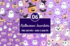 Halloween Seamless Patterns Background Product Image 1