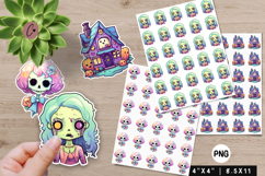 Kawaii Halloween Stickers | Printable Halloween PNG Product Image 1
