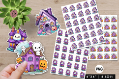 Kawaii Halloween Stickers | Printable Halloween PNG Product Image 1