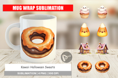 Kawaii Halloween Sweets Mug Wrap Product Image 1